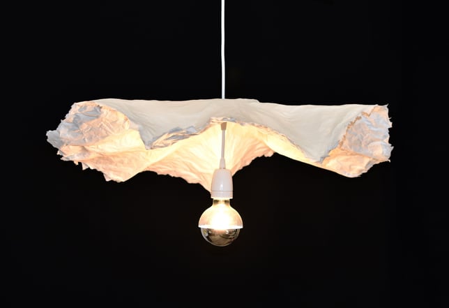 fleur suspension papier luminaire sète