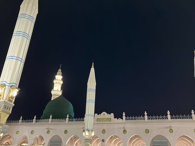 Courtyard in Haram in Medina