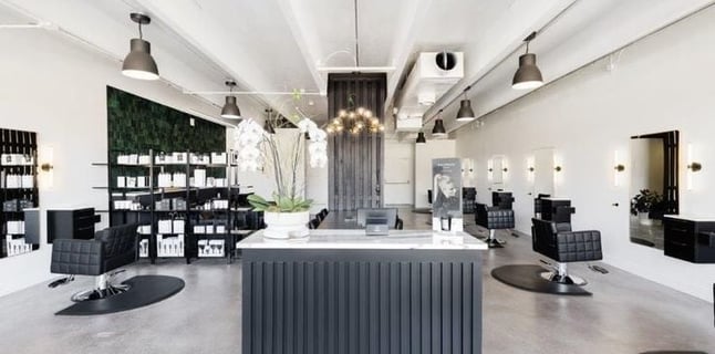 modern industrial design of Boulder Hair Collective in Boulder, Colorado