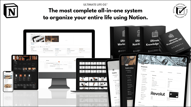 Notion Templates | Ultimate Life OS™ | Cover