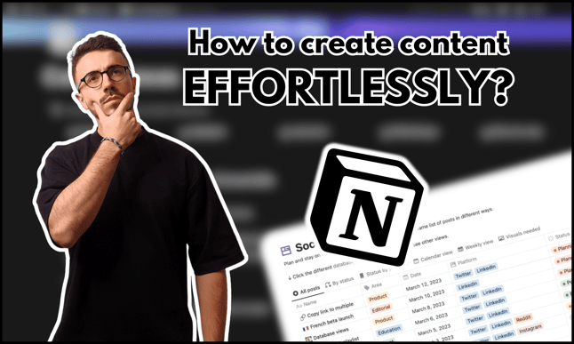 how to create a content database using notion