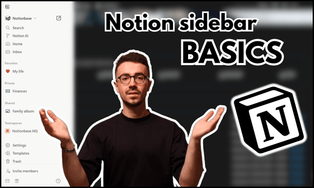 how to use sidebar sections in notion