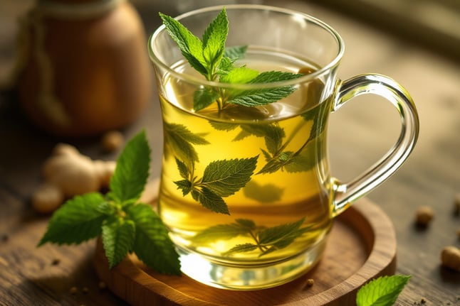Invigorating Ginger-Mint Green Tea