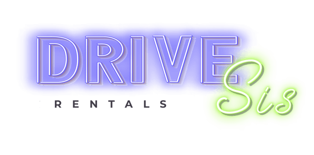 DriveSis Rentals logo, cute car rentals on Turo