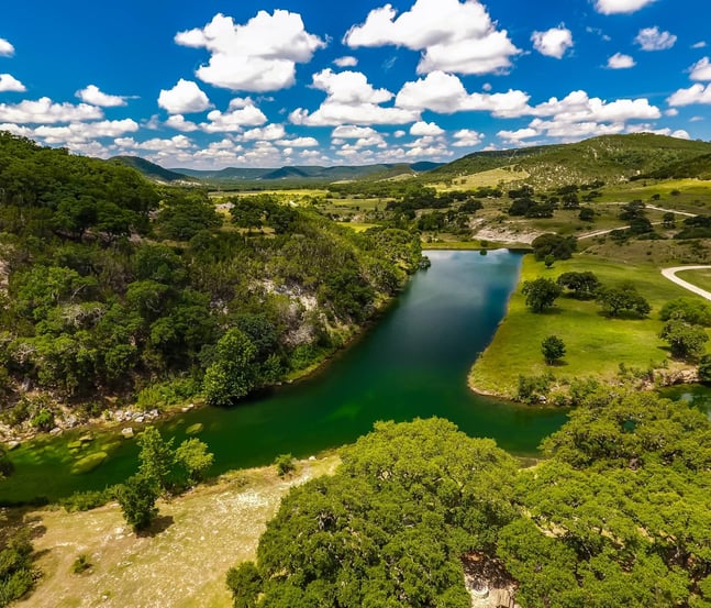 large ranch farm land river frontage for sale in Texas near me