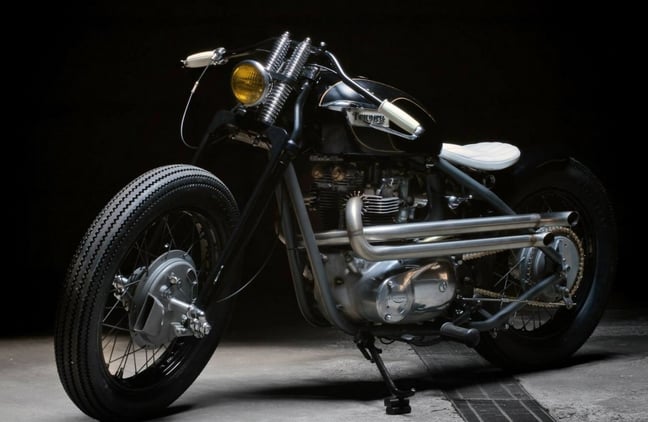 Hardtail 1971 TRIUMPH TR6 TIGER. Click image for  full details