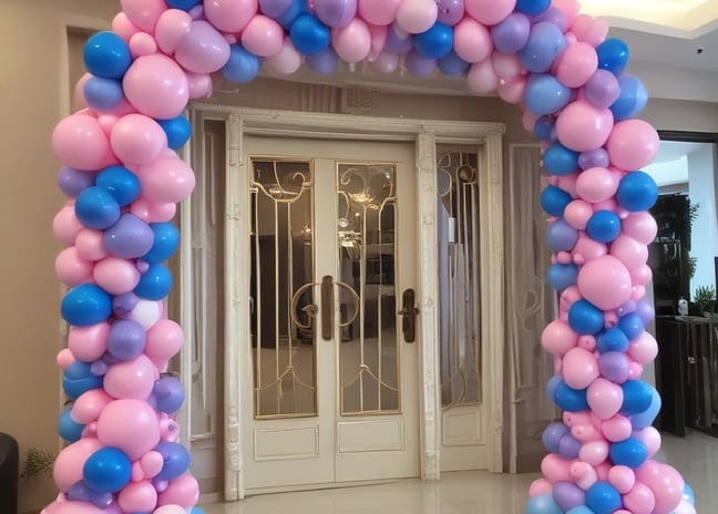 baby welcome balloon decoration indore