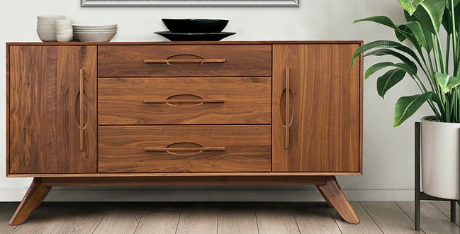 walnut entry hall table