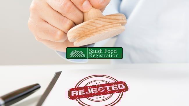 Saudi food registration logo preventing rejection on document