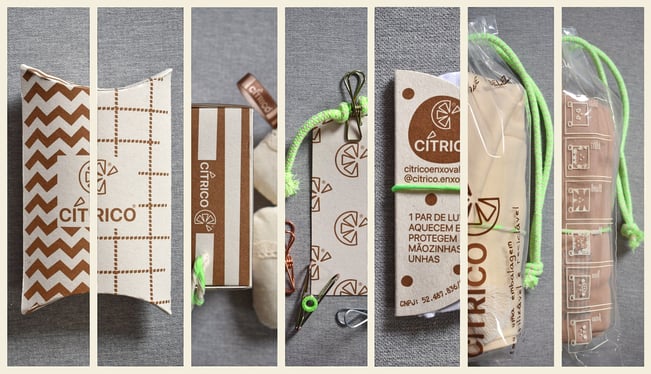 Embalagens criativas e sustentáveis.