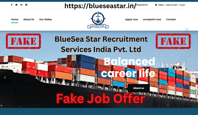 Blueseastar cruise job