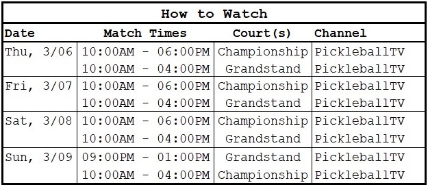 PPA Cape Coral Open | How to Watch