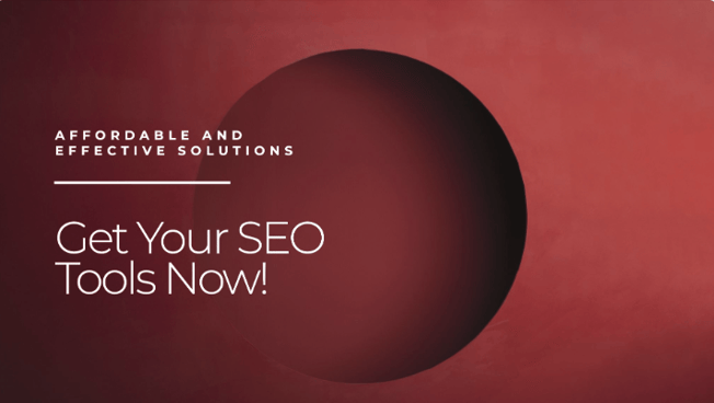 a red background with the words get your seo search engine