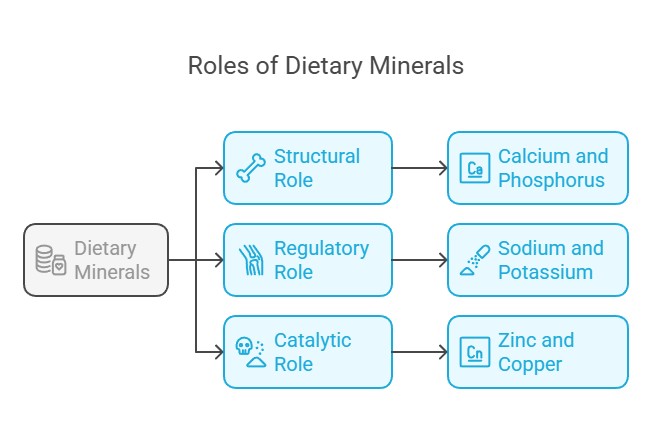 Key Functions of dietary minerals