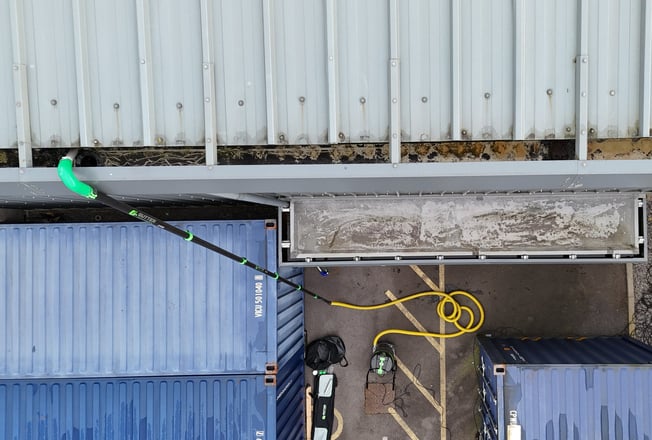 Pro Eco Property Services Gutter Vacuum System Cleaning Industrial Building Gutters