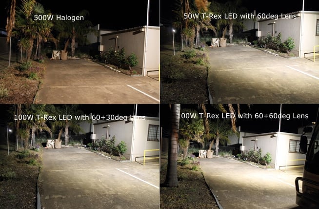 sustainable led lighting comparison with halogen