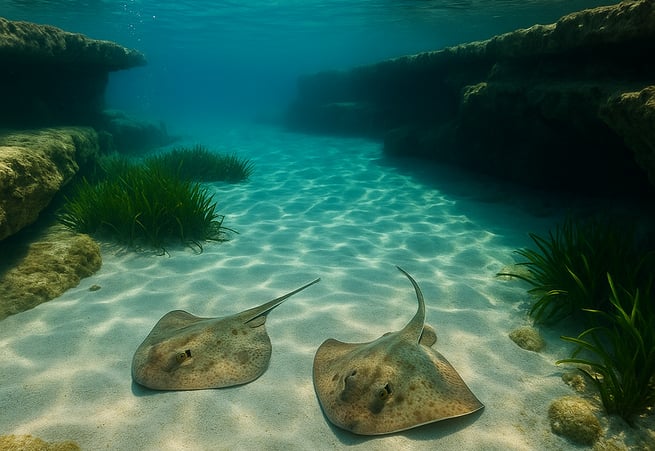 Cala secreta en Mallorca con aguas cristalinas y acantilados rocosos – Maiorca Unlocked