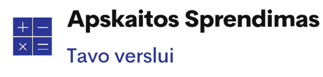 Apskaitos sprendimas logo