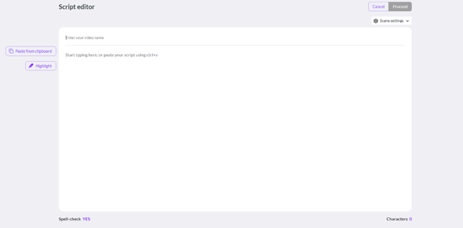 Pictory AI: Upon entry, you'll be directed to the displayed page.