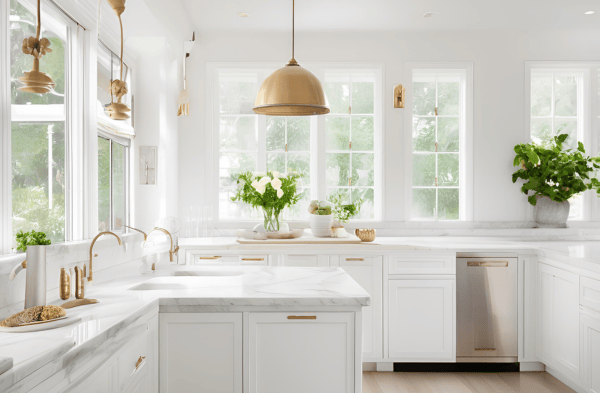 All White Kitchen Design