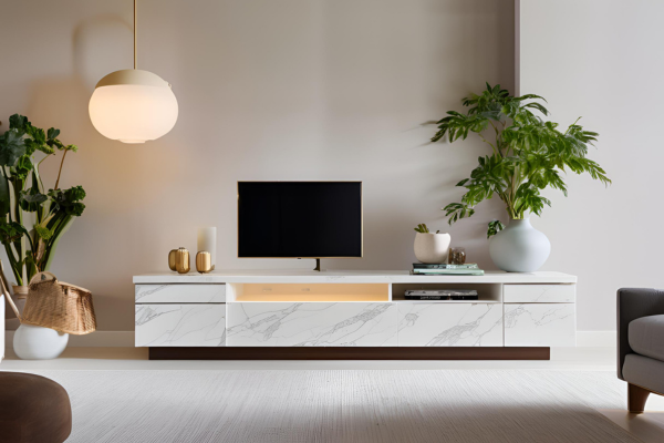 Marble Laminate TV Unit