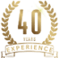 40 years experience icon