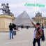 man at the Louvre Paris France