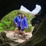 In a cave