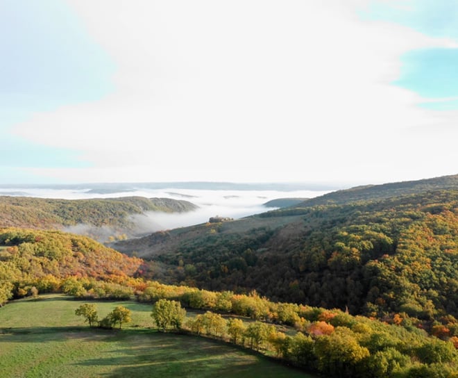 environnement autour du gite de groupe des clauzels