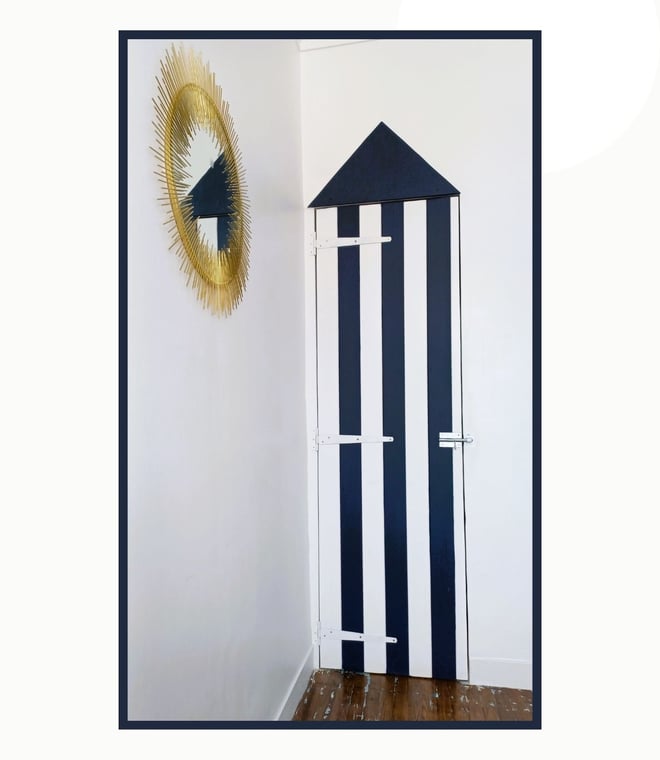 porte placard diy bois cabine de plage chambre enfant ado