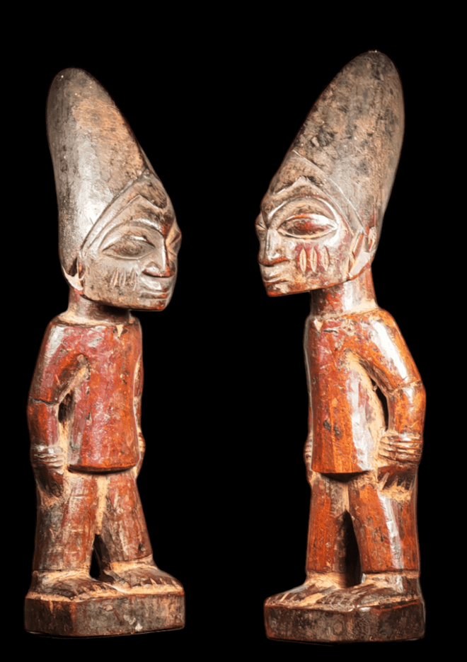 ibeji bamigboye odo owa nigerian mastercarver oruba ibedji pair