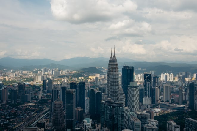 A view of Kuala Lumpur from the KL Tower