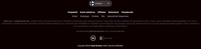 Shotz nettikasinon lisenssi