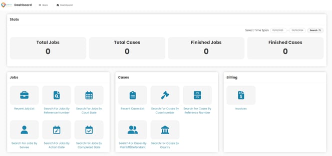 Customer portal where documents can be uploaded and track progress