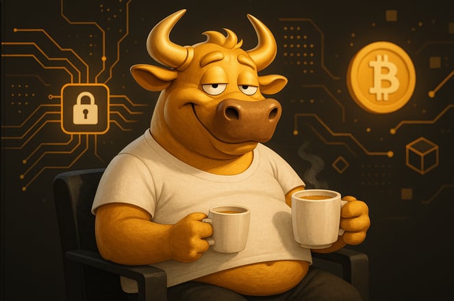 a bullish bullish bullishing a cup of coffee
