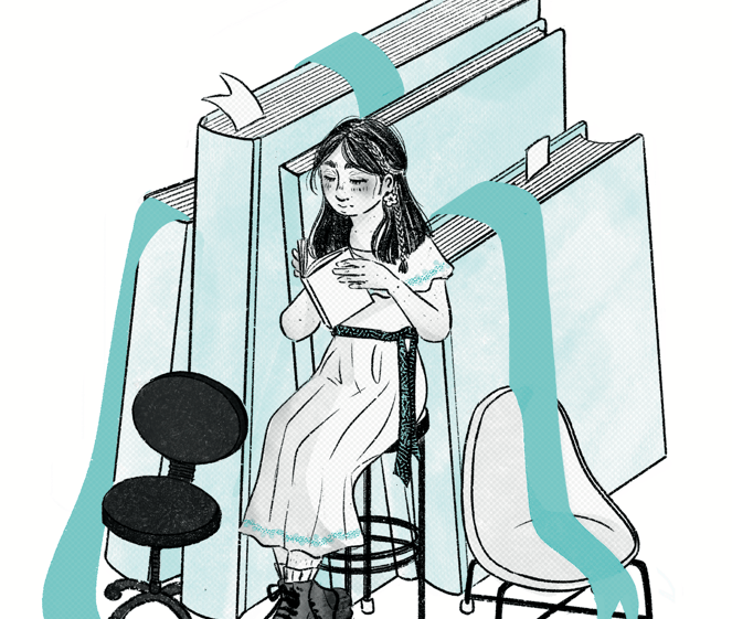 Mujer leyendo un libro