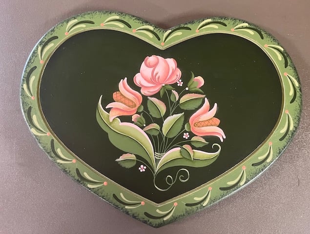 Bernice Rauch, Rita M. Martin, Roses and Strokes, acrylic, Pocono Decorative Artists