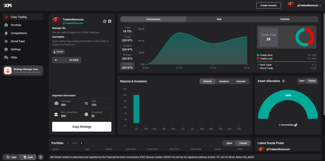 XM Copy Trading