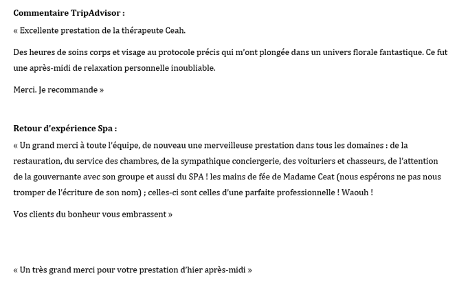 Massage professionnel et précis, merci pour votre expertise