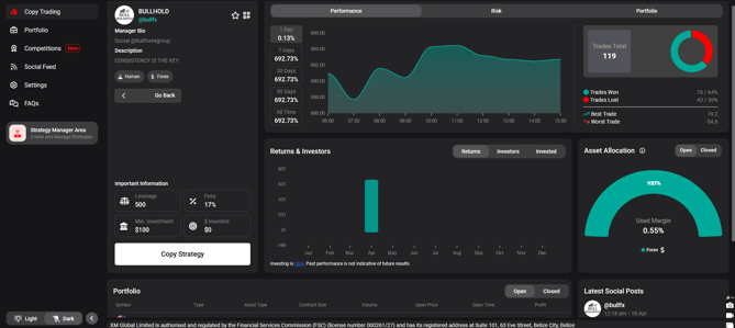xm copy trading