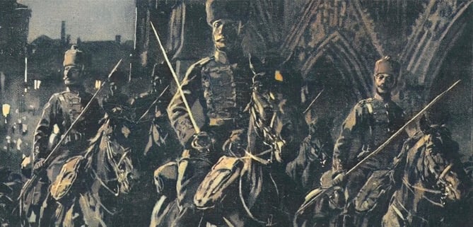 Reims : l'entrée des Ulans