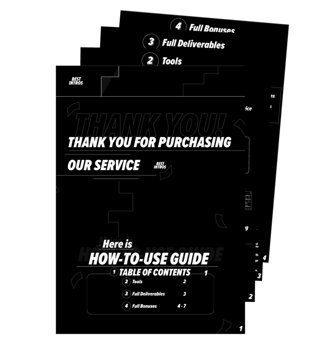 How-to-use guide delivered after service completion