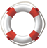 Image of a lifesaver to symbolize how disability and supplemental insurance can be a lifesaver in rough times.