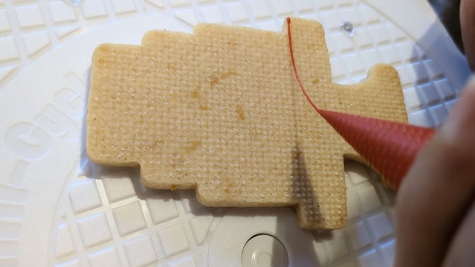 Piping biscuit