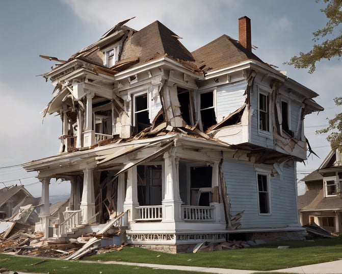 a house with a porch and steps leading up to a staircase