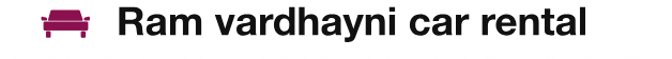 Ram vardhayni car rental logo