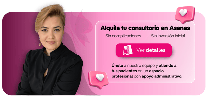 alquiler de consultorios en Asanas Vital Care en Santiago, con apoyo administrativo y sin inversión