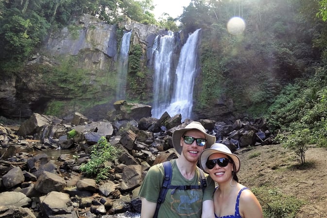 View at the upper falls