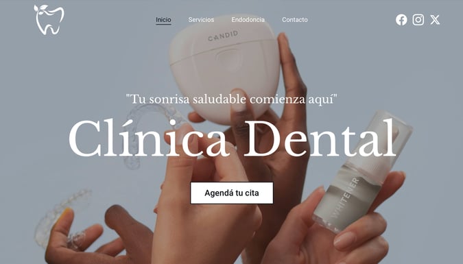 diseño páginas web dentistas, páginas web clínicas dentistas, web odontología