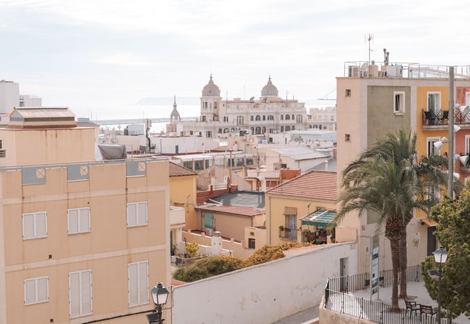 Colored buildings - big building - alicante